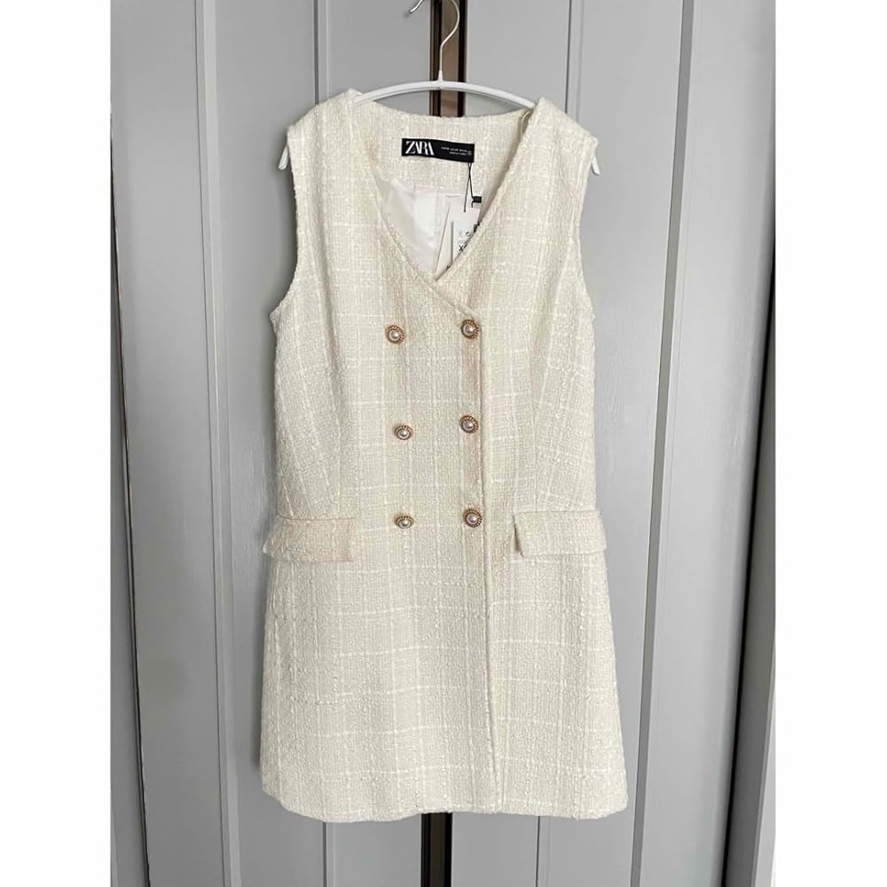 ZARA ツイード ベスト 今季　テクスチャー　スパンコール　XL 新品 Amazon | ZARA ザラ ツイードジレ ロングベスト | ベスト 通販